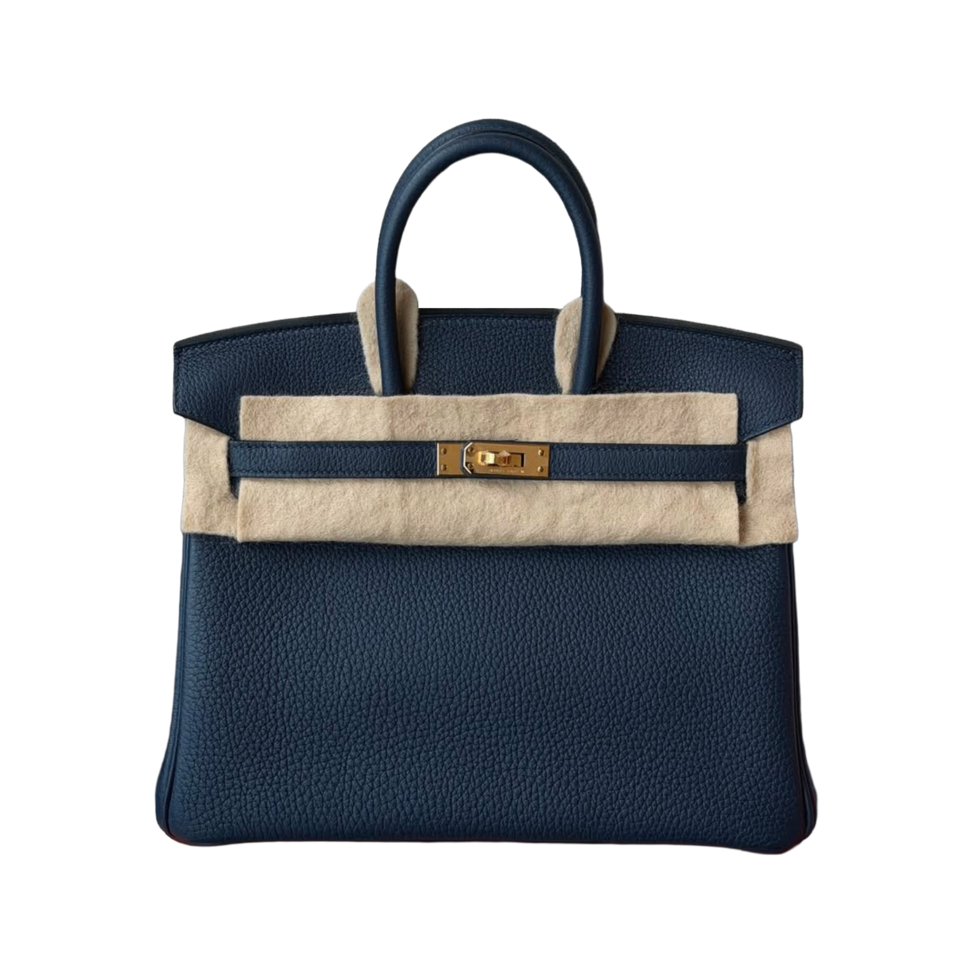 Hermes Birkin 25 Bleu Nuit Togo Gold Hardware — view 1
