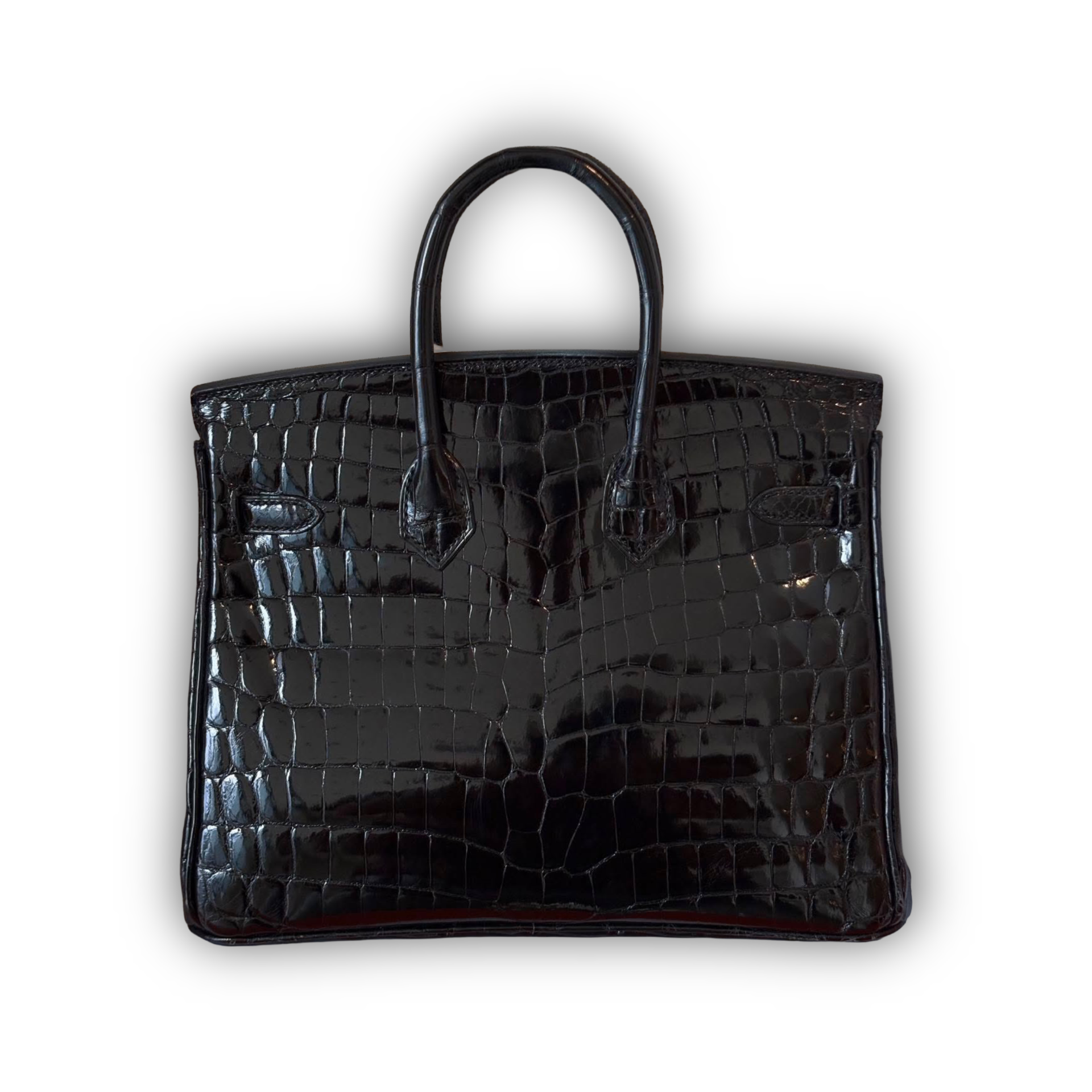 Hermes Birkin 25 Noir Shiny Niloticus Crocodile GHW — view 4