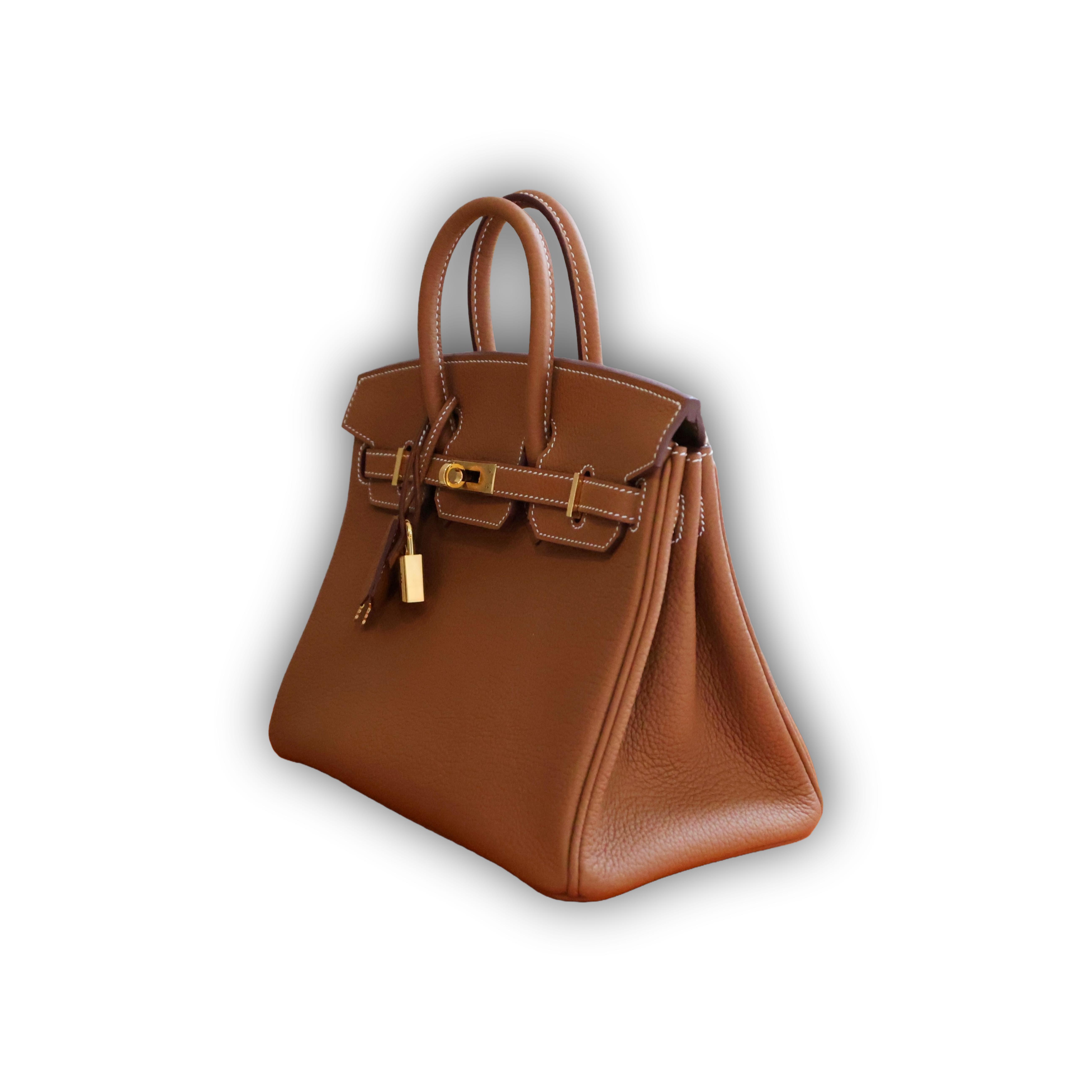 Hermes Birkin 25 Gold Togo Gold Hardware — view 2