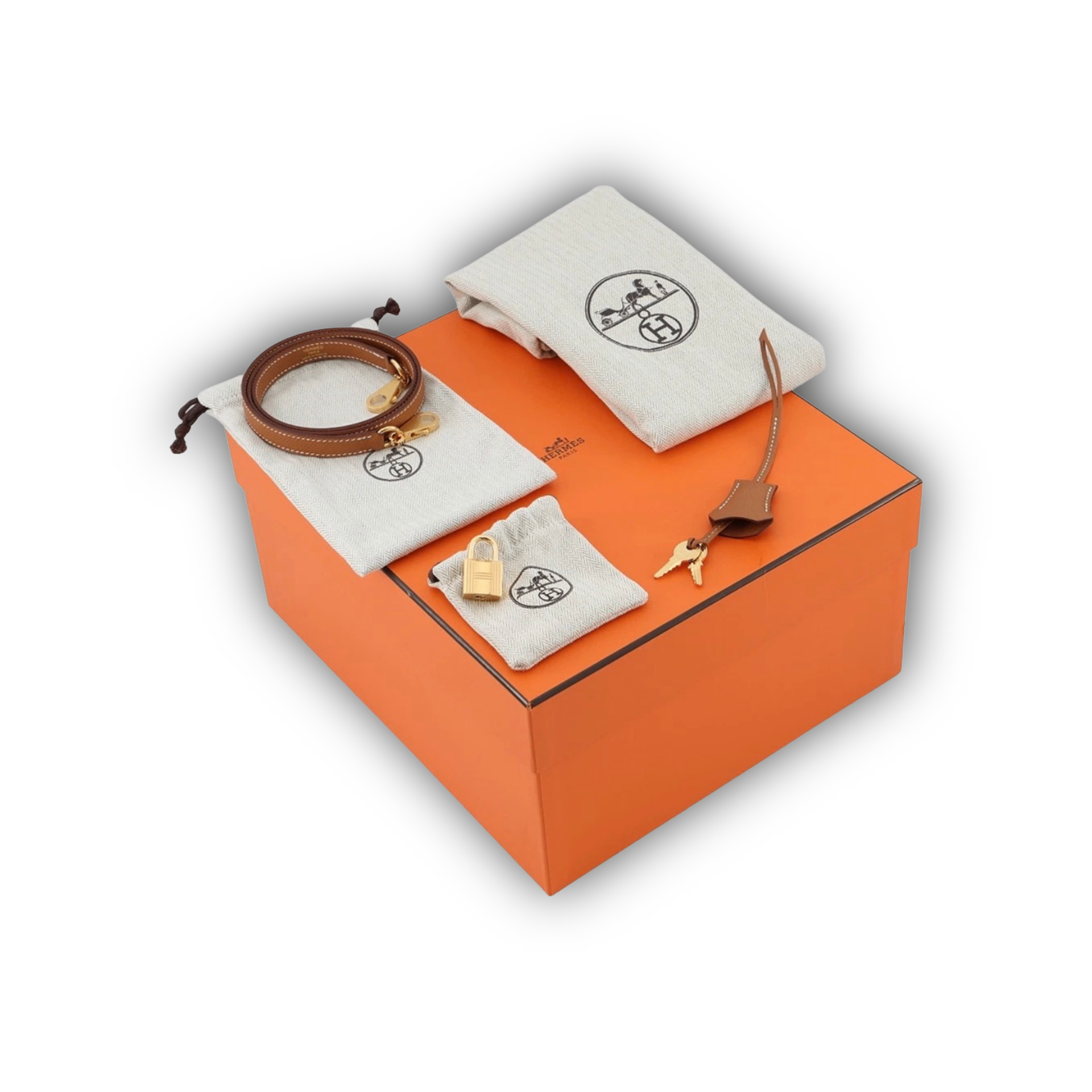 Hermes Kelly 25 Gold Brown Epsom GHW — view 5