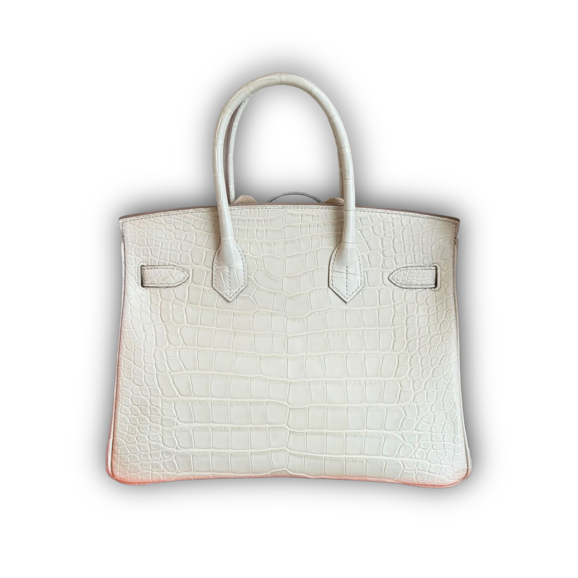 Hermes Birkin 30 White Matte Crocodile PHW — view 3