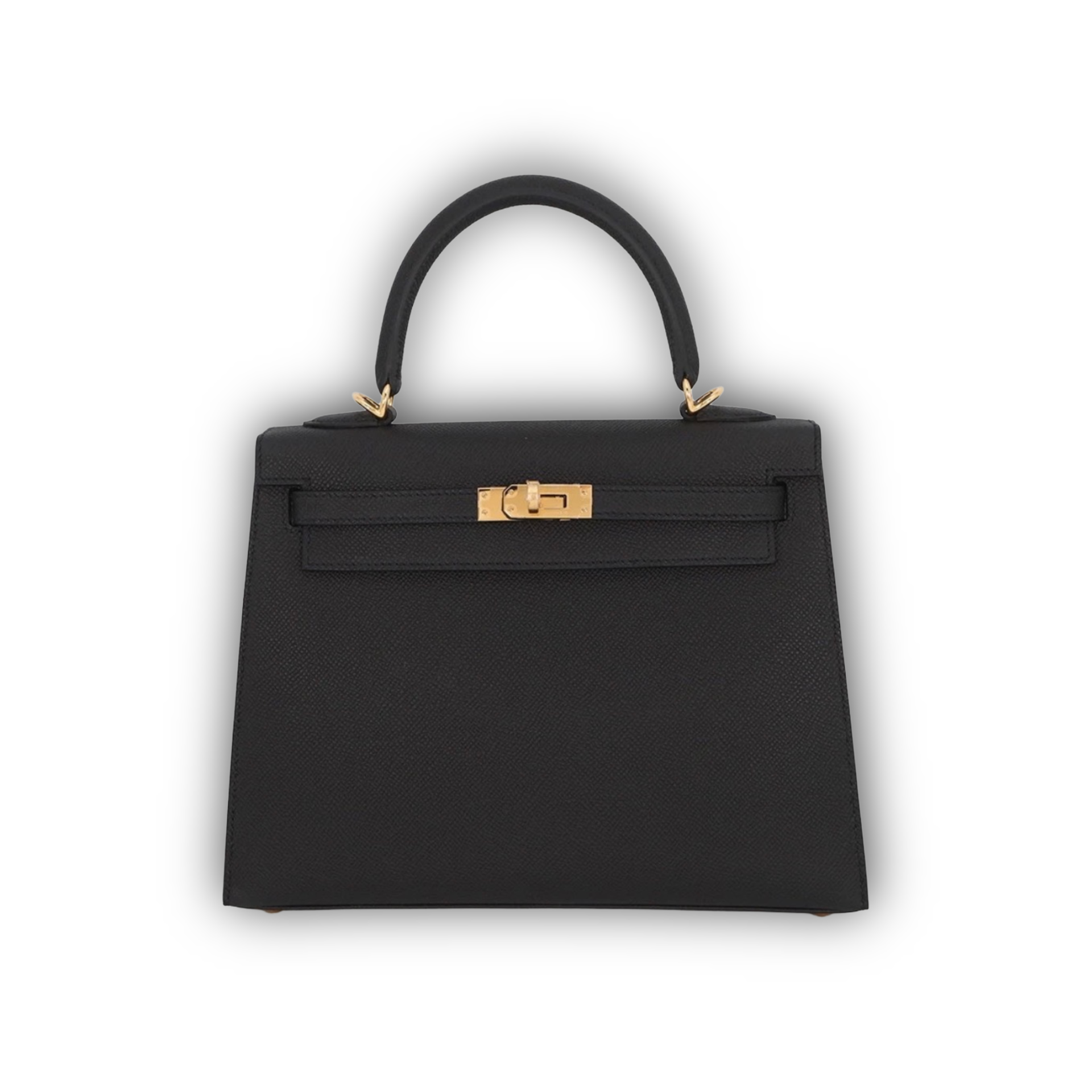 Hermes Kelly 25 Noir Epsom GHW