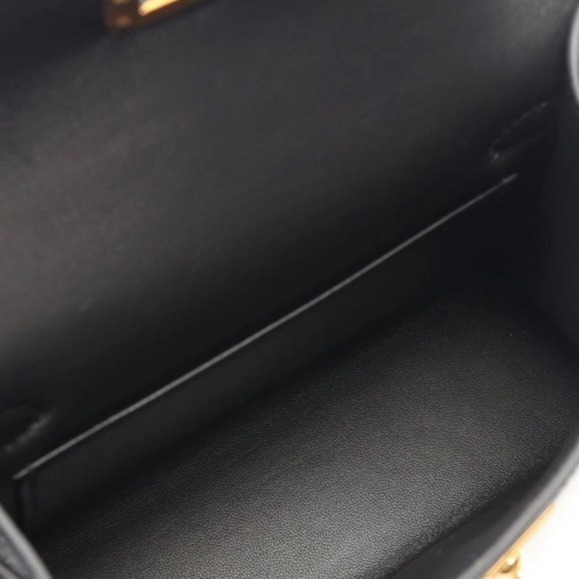 Hermes Kelly 20 Mini Noir Epsom GHW — view 5
