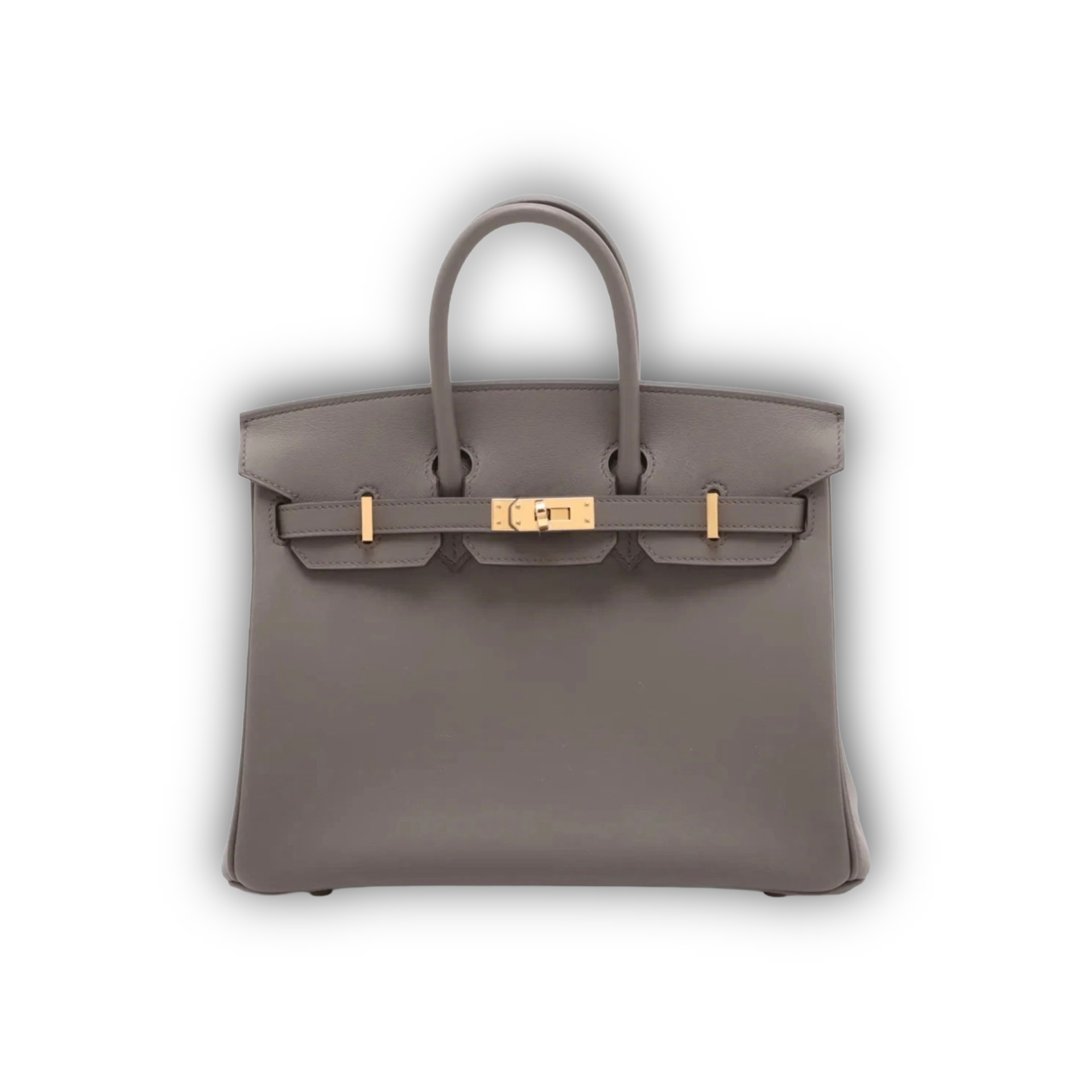 Hermes Birkin 25 Gris Etain Swift Gold Hardware