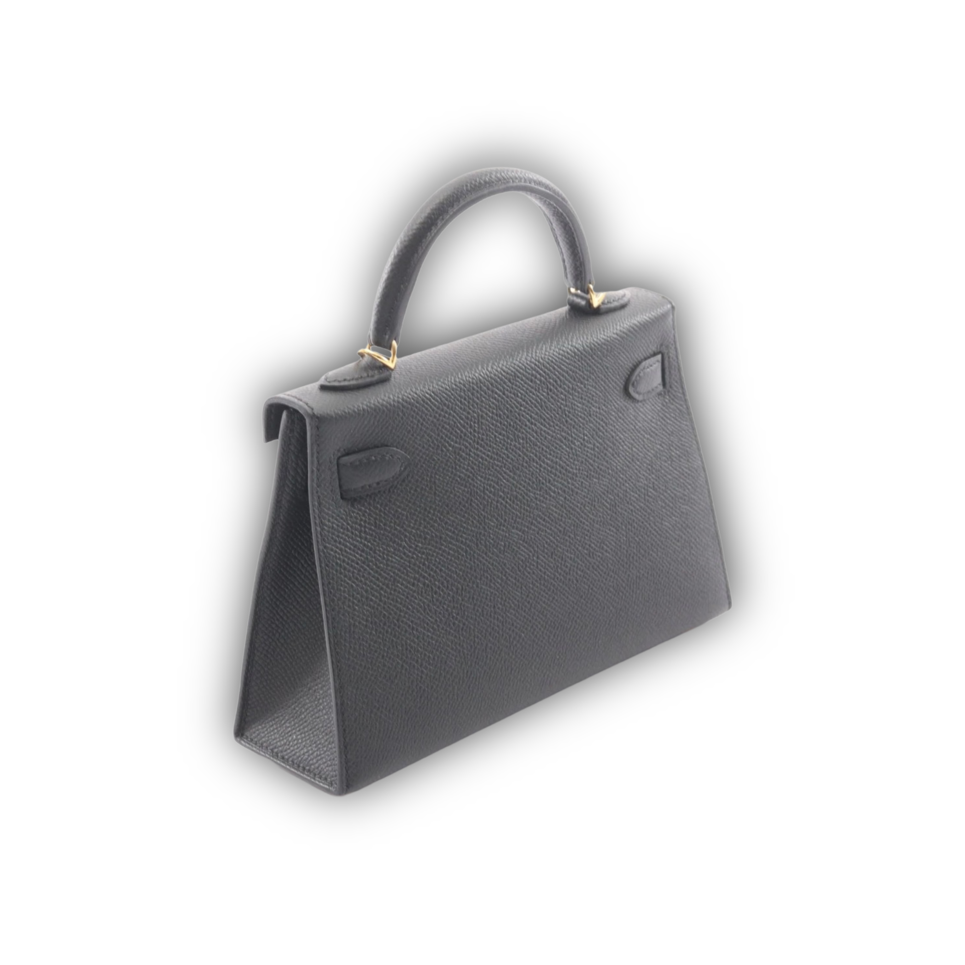Hermes Kelly 20 Mini Noir Epsom GHW — view 3