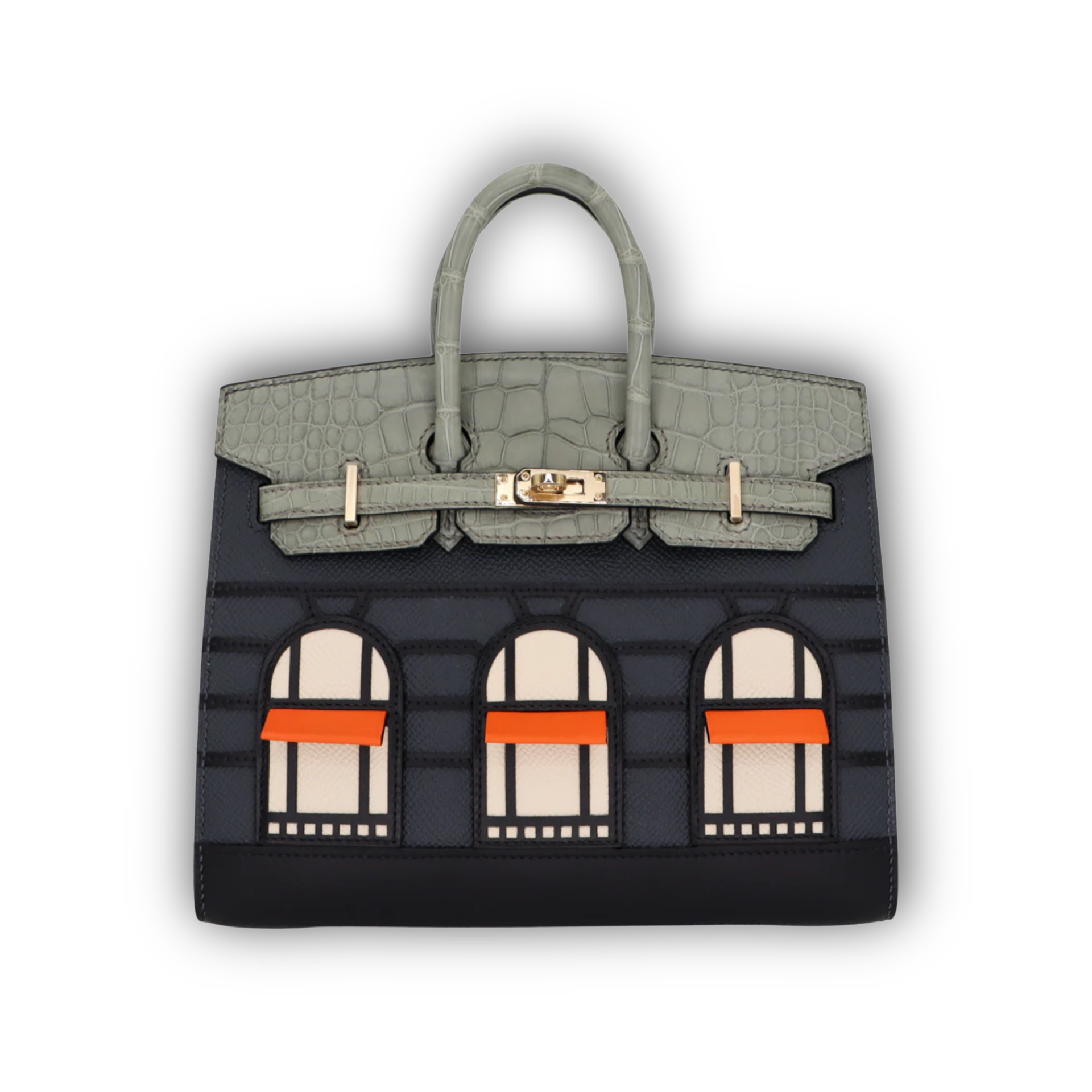 Hermes Birkin 20 Sellier Faubourg House Rainy Day Jour De Pluie Permabrass Hardware