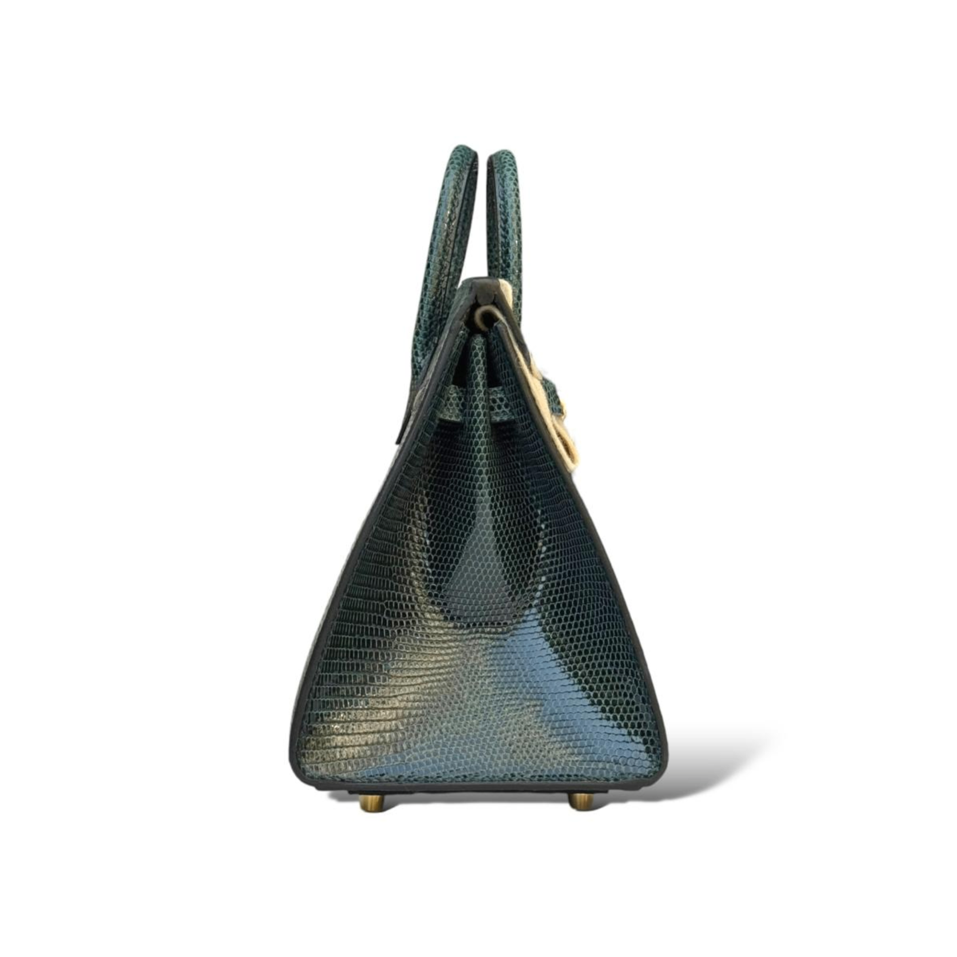Hermes Birkin 20 Vert Cypress Lizard GHW — view 3