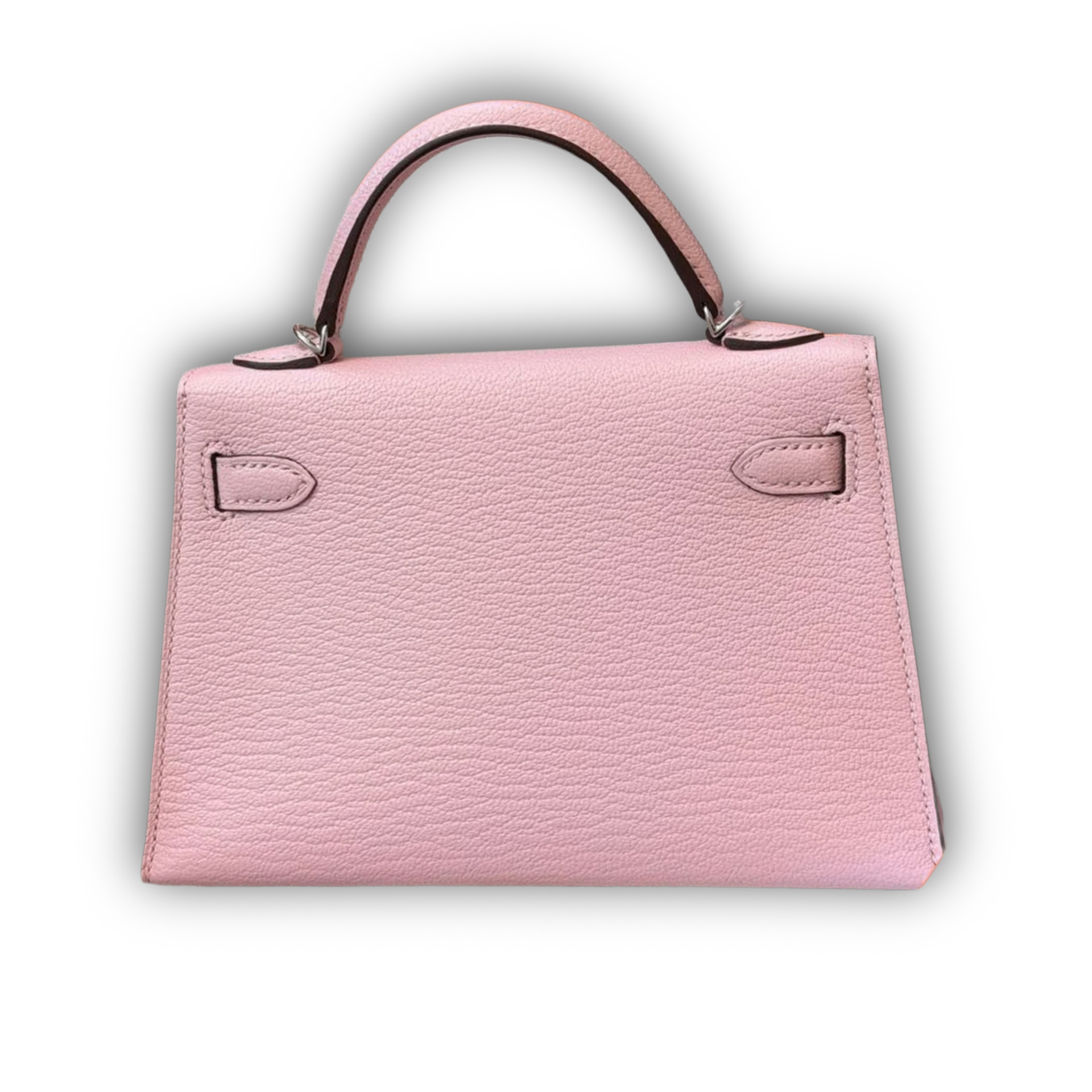 Hermes Kelly Mini 20 Rose Sakura Chèvre PHW — view 4