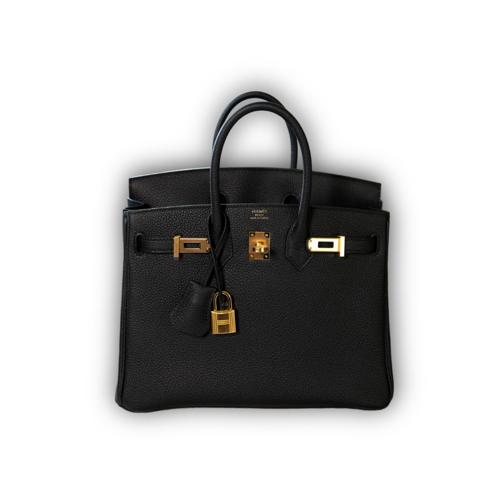 Hermes Birkin 25 Noir Togo Gold Hardware — view 2