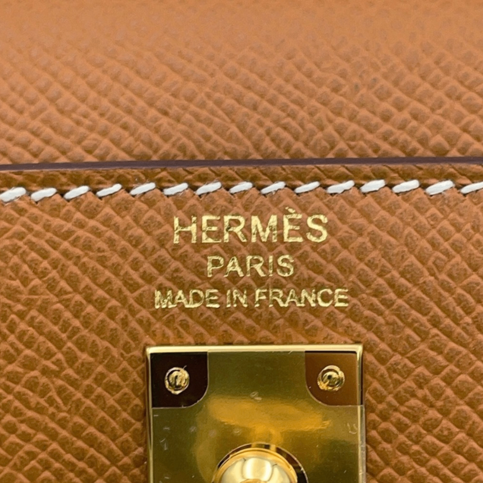 Hermes Kelly 25 Gold Brown Epsom GHW — view 4