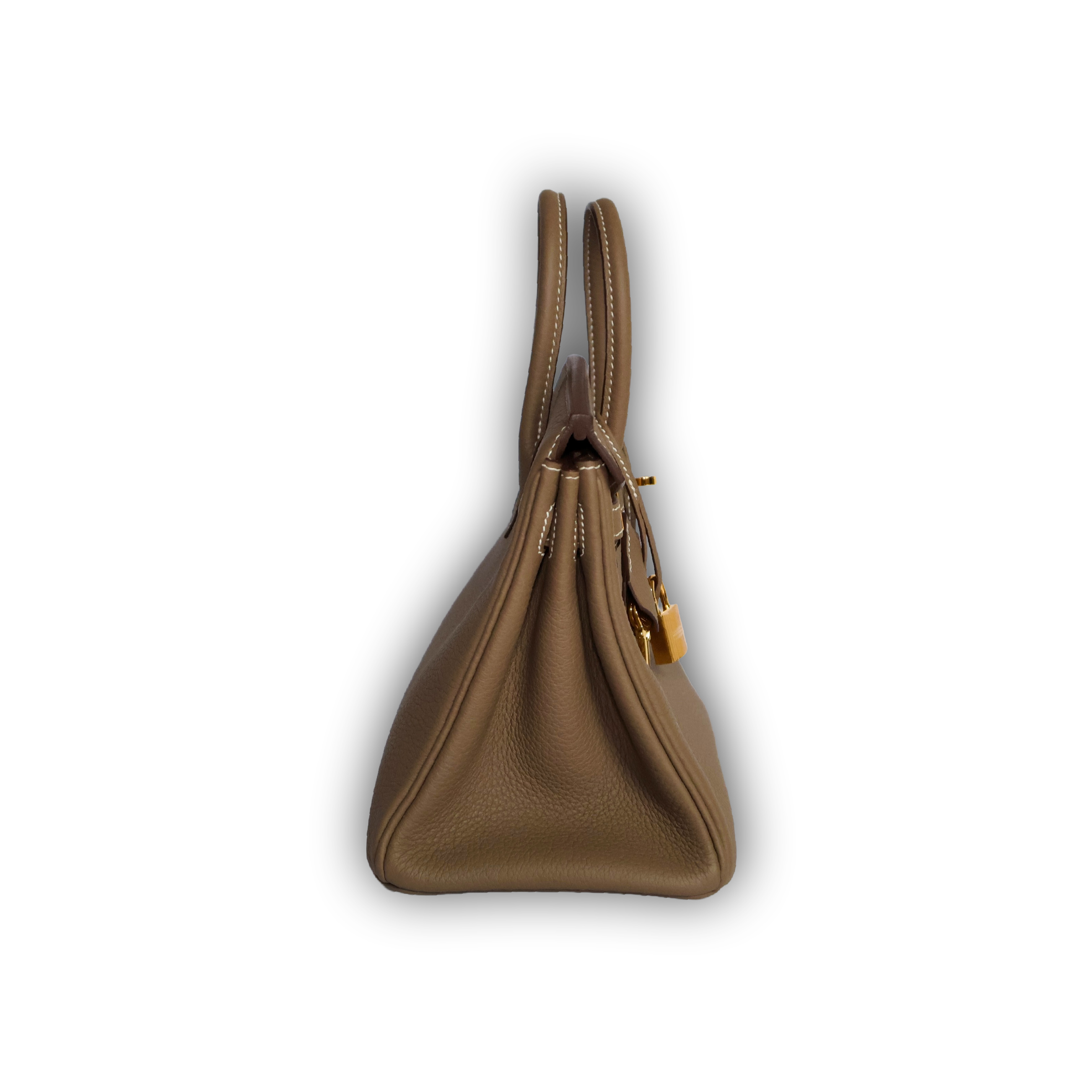 Hermes Birkin 25 Étoupe Togo Gold Hardware — view 2