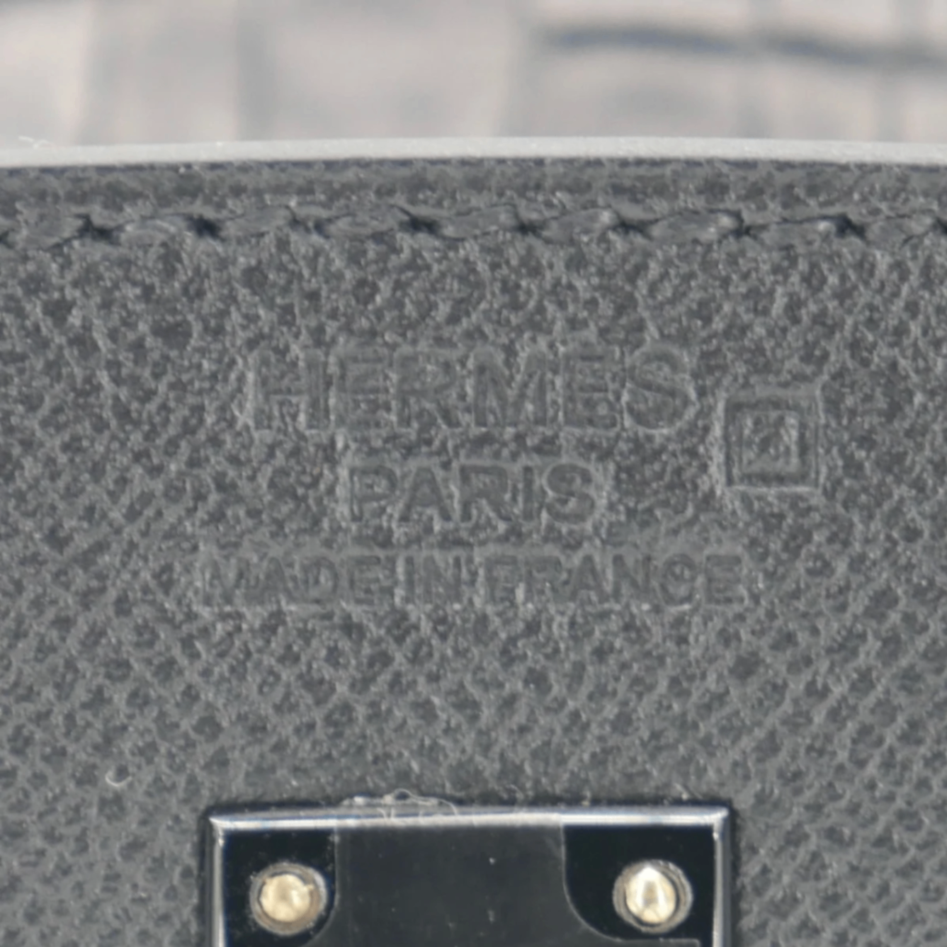 Hermes Birkin 20 Sellier Faubourg House Midnight Matte Alligator So Black Hardware — view 6
