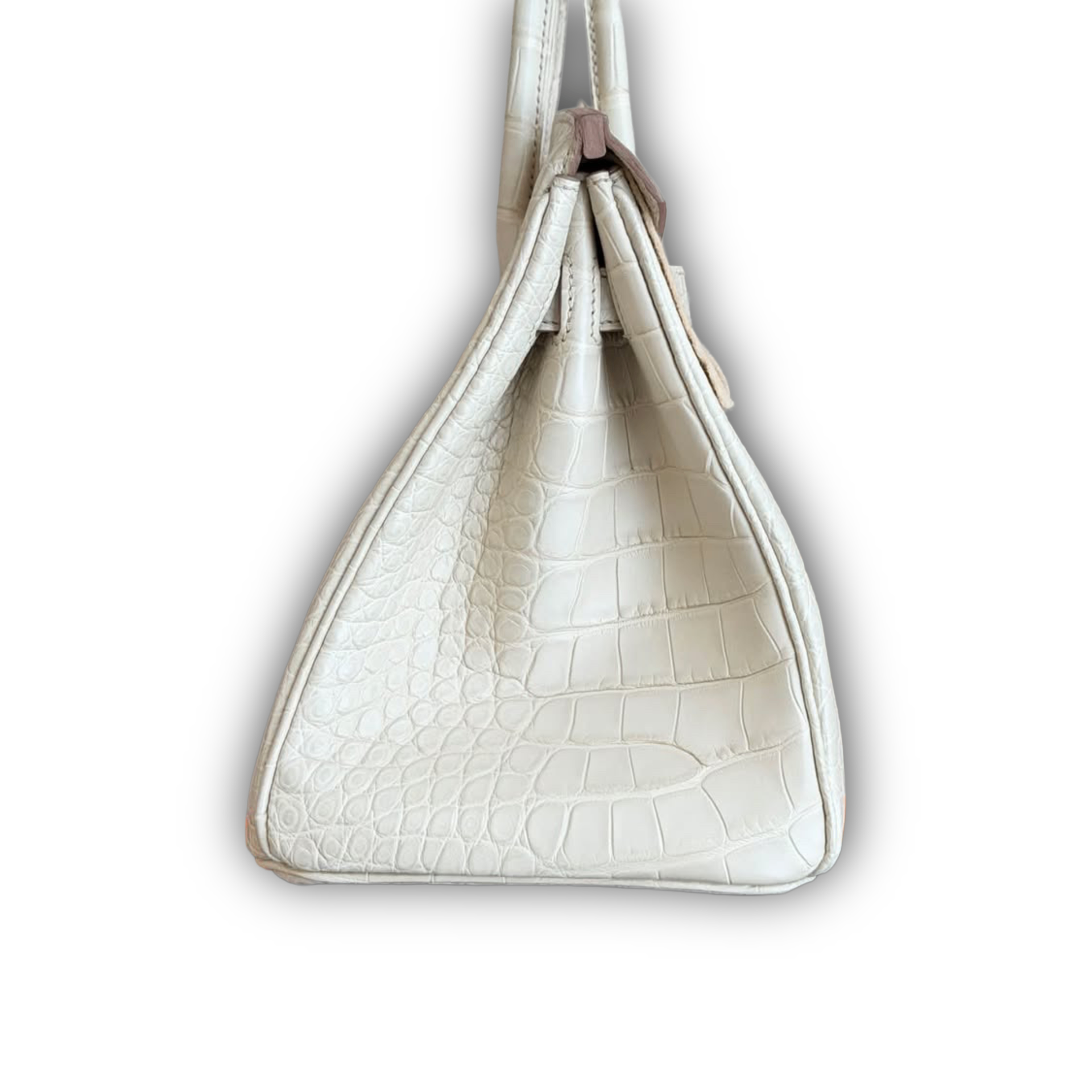 Hermes Birkin 30 White Matte Crocodile PHW — view 2