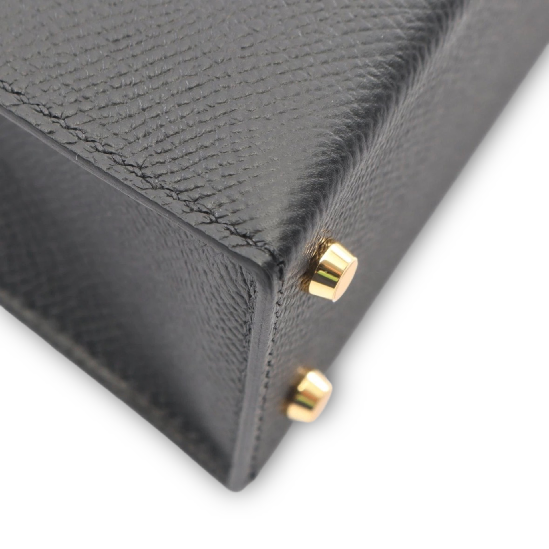 Hermes Kelly 20 Mini Noir Epsom GHW — view 4