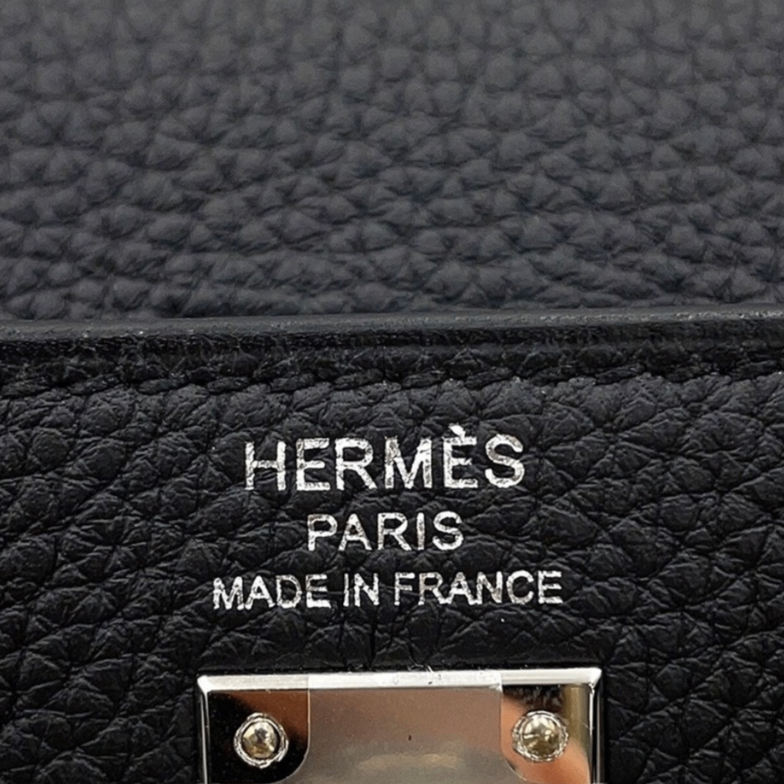 Hermes Kelly 25 Noir Togo PHW — view 4