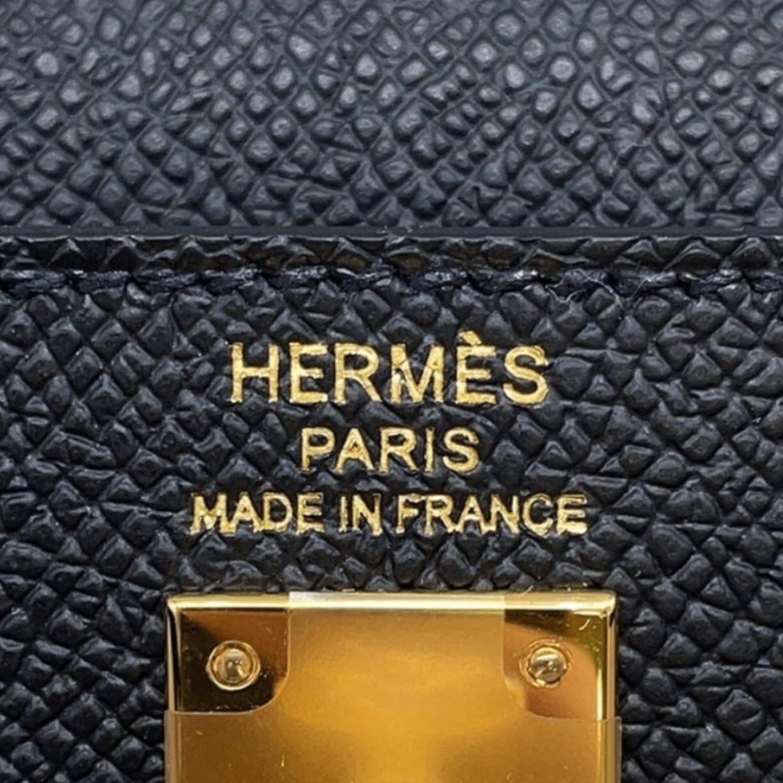 Hermes Kelly 25 Noir Epsom GHW — view 4