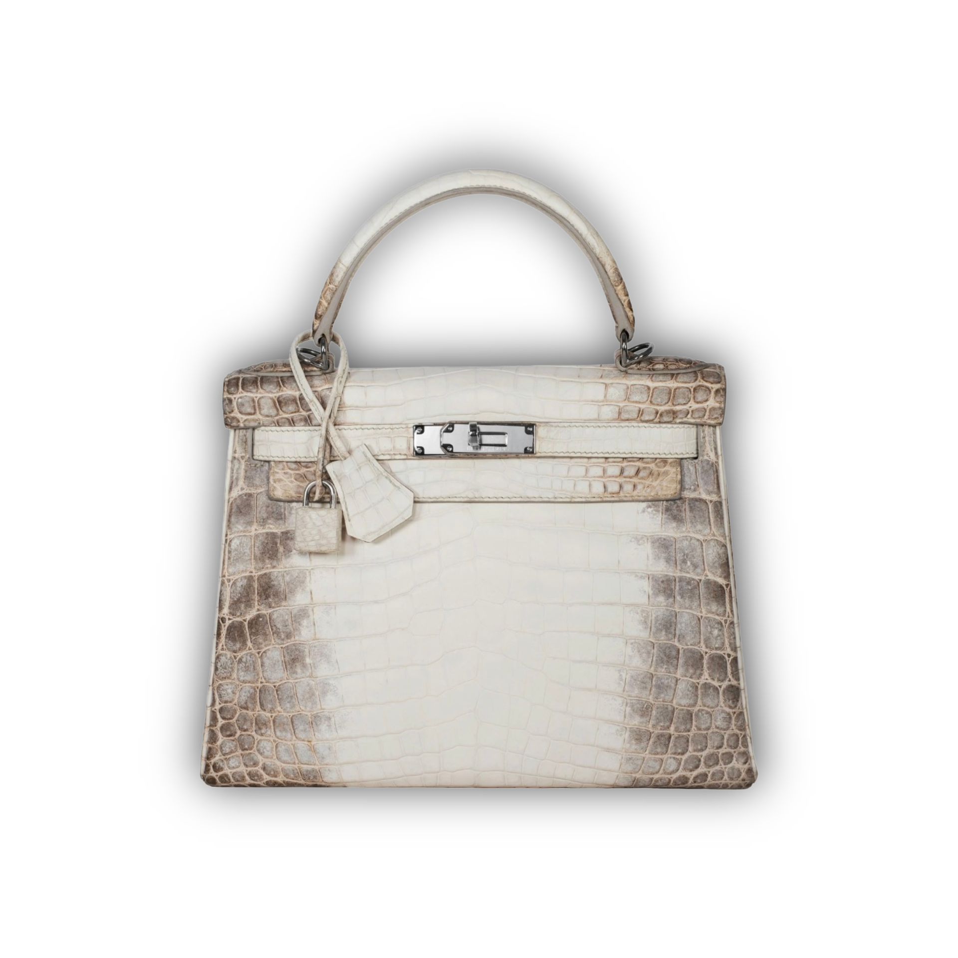 Hermes Kelly Retourne 28 Himalaya Matte Niloticus Crocodile PHW
