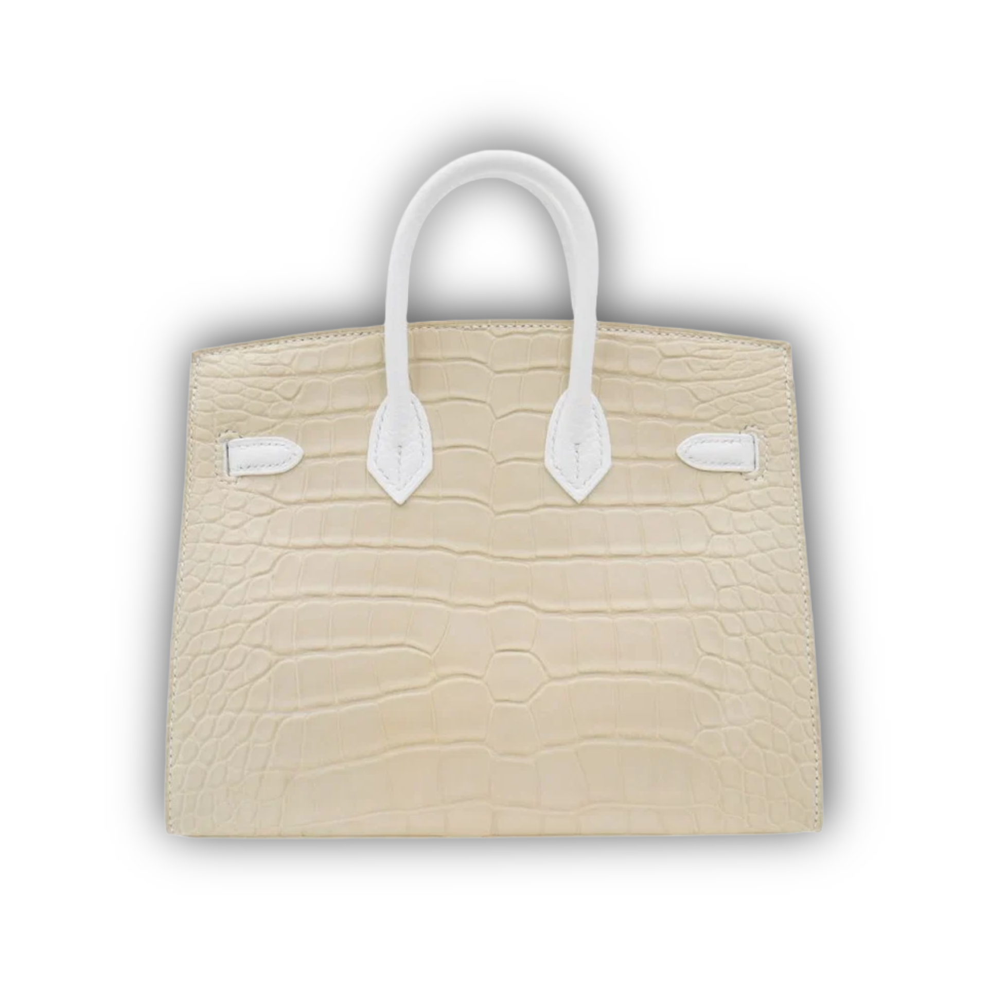 Hermes Birkin 20 Sellier Faubourg House White Snow PHW — view 3