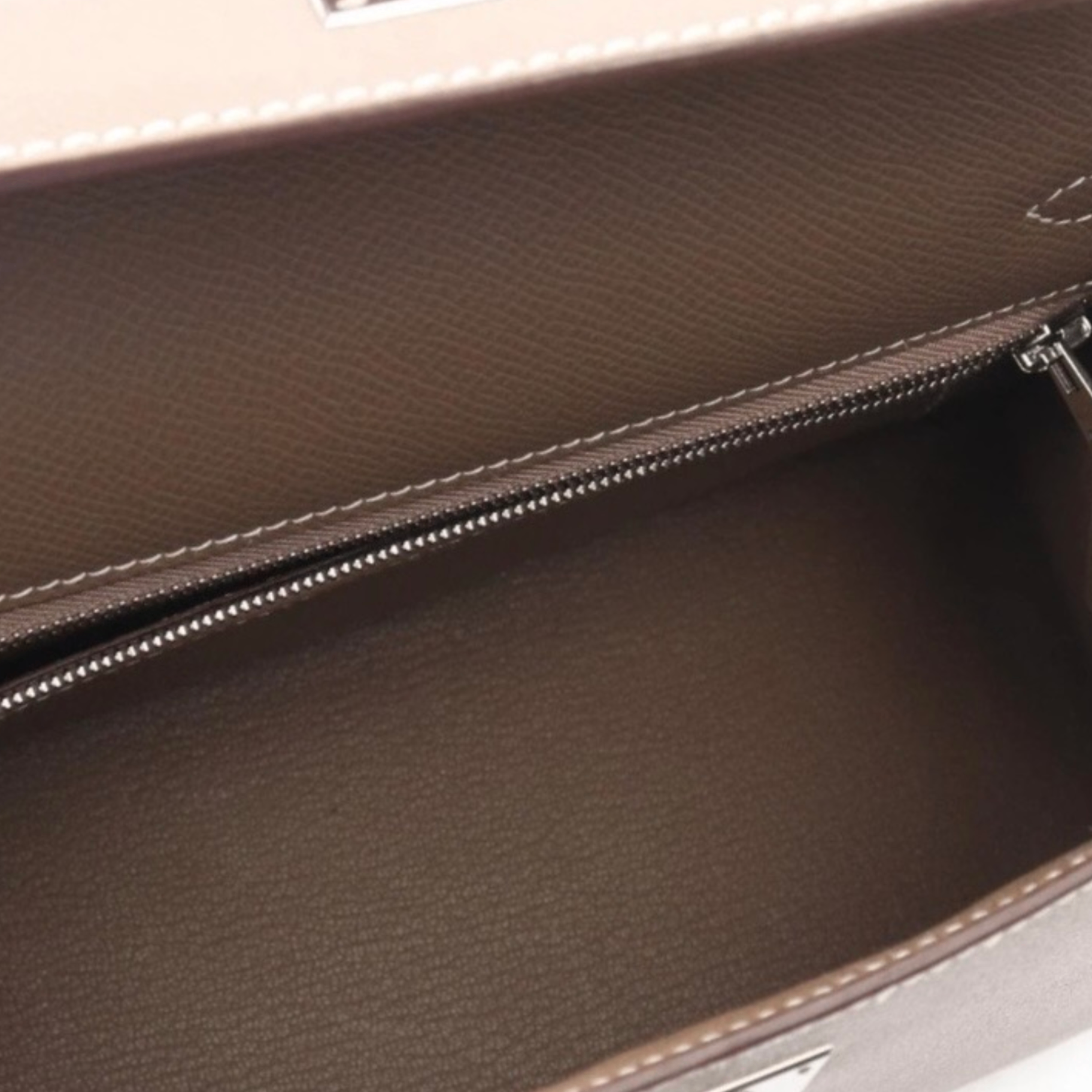 Hermes Kelly 25 Etoupe Epsom PHW — view 6