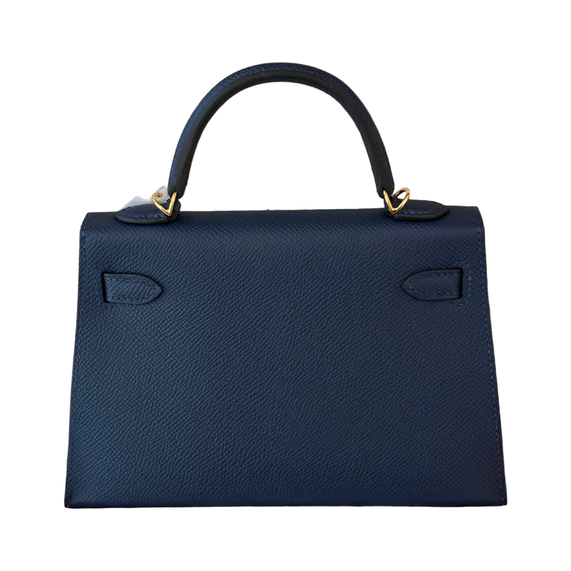 Hermes Kelly Mini 20 Bleu Nuit Epsom GHW — view 3