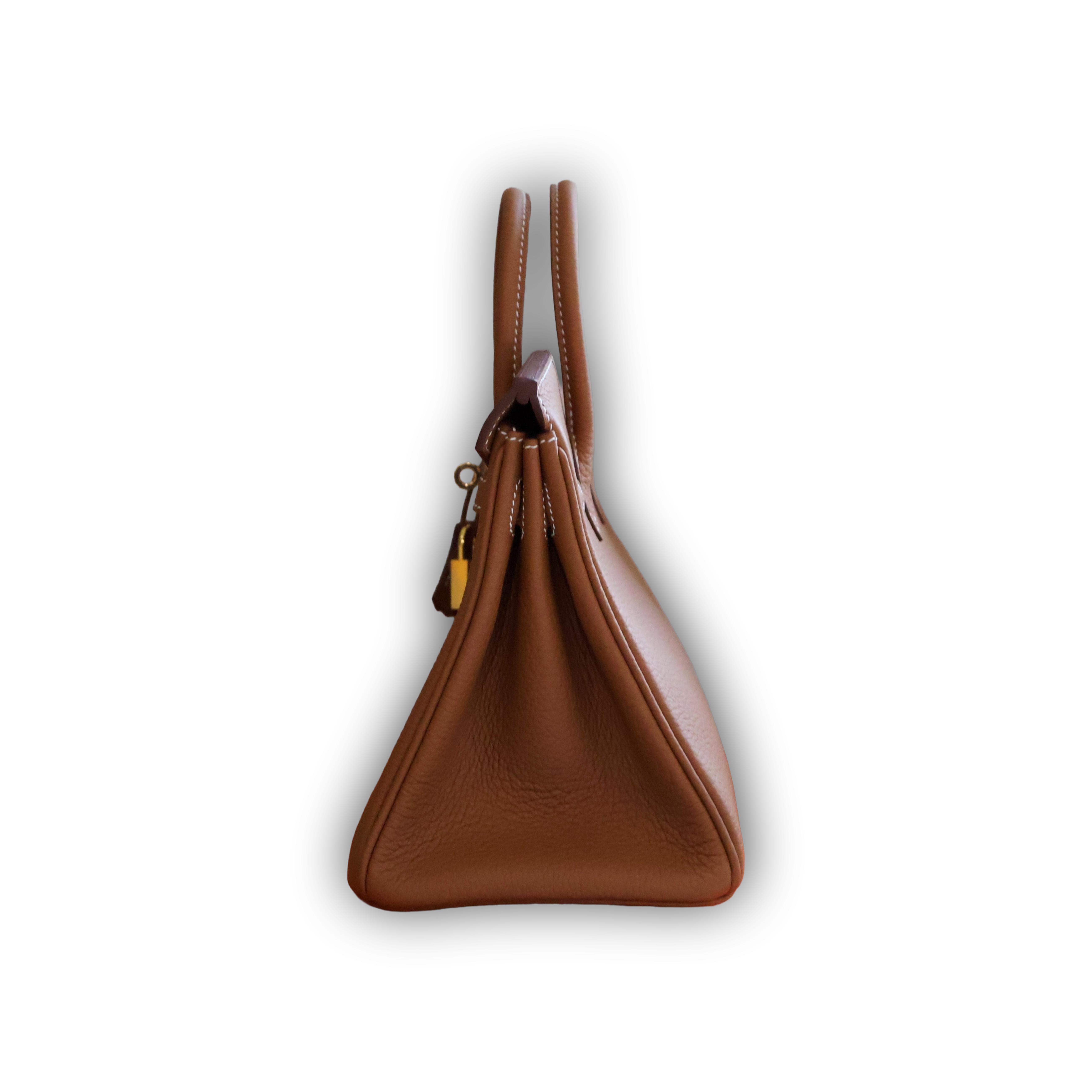Hermes Birkin 25 Gold Togo Gold Hardware — view 3