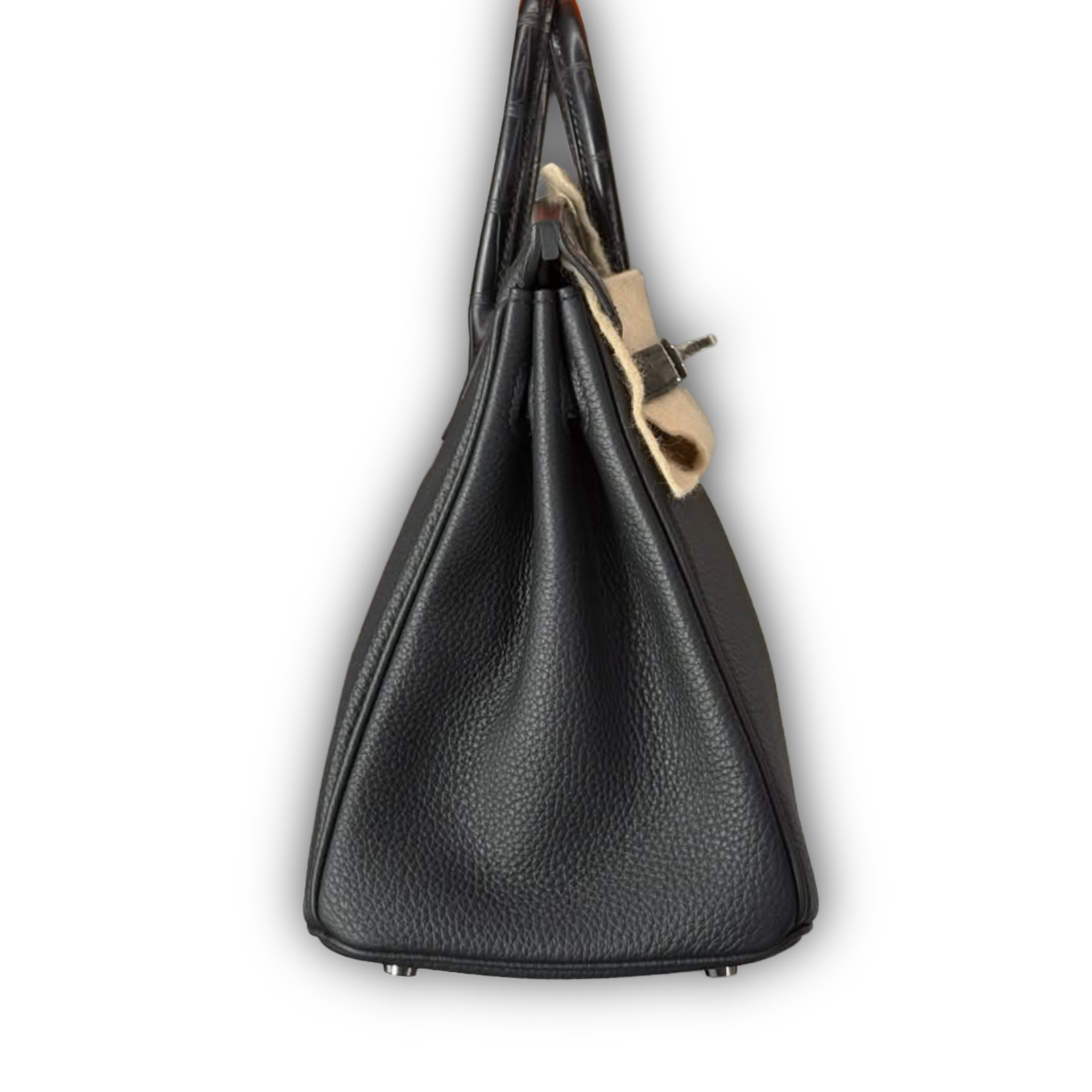 Hermes Birkin 25 Touch Noir Togo & Matte Alligator PHW — view 2