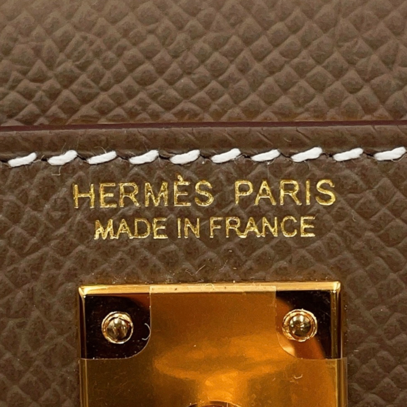 Hermes Kelly 20 Mini Etoupe Epsom GHW — view 6
