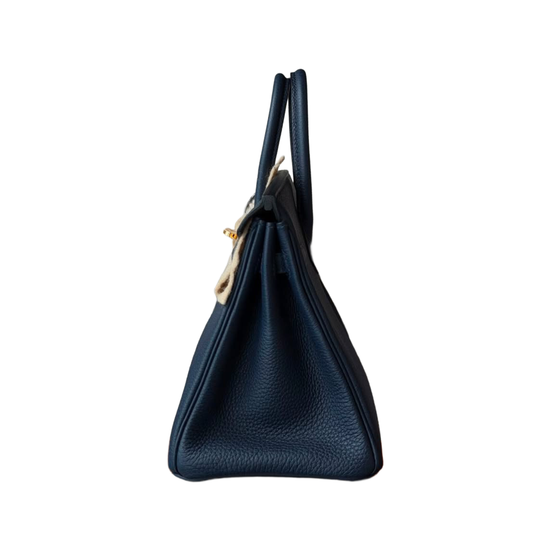 Hermes Birkin 25 Bleu Nuit Togo Gold Hardware — view 4