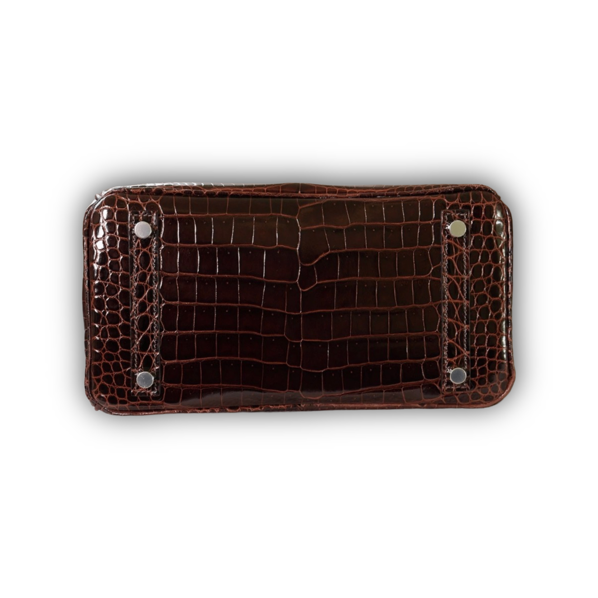 Hermes Birkin 25 Havane Shiny Porosus PHW — view 6