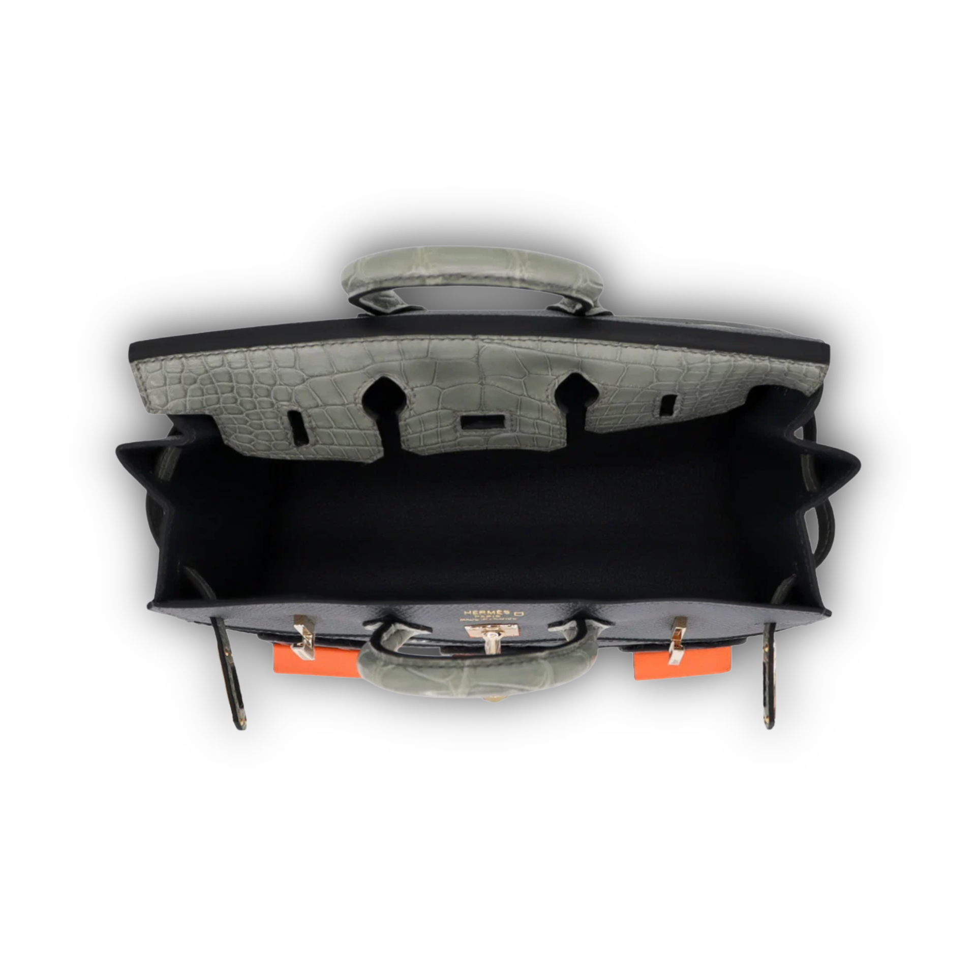 Hermes Birkin 20 Sellier Faubourg House Rainy Day Jour De Pluie Permabrass Hardware — view 7