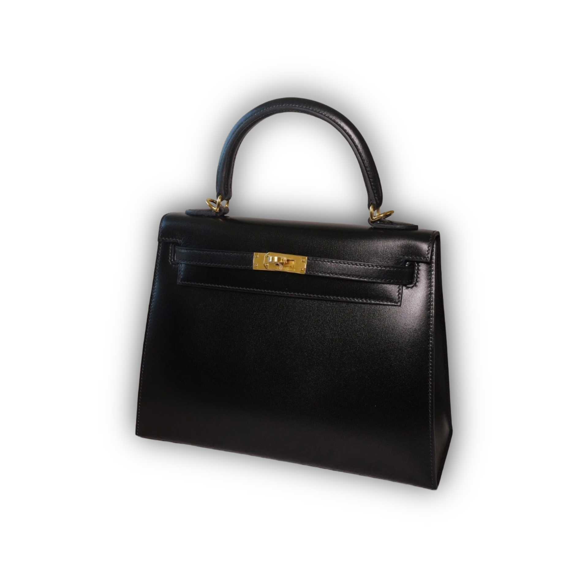 Hermes Kelly 25 Noir Box GHW