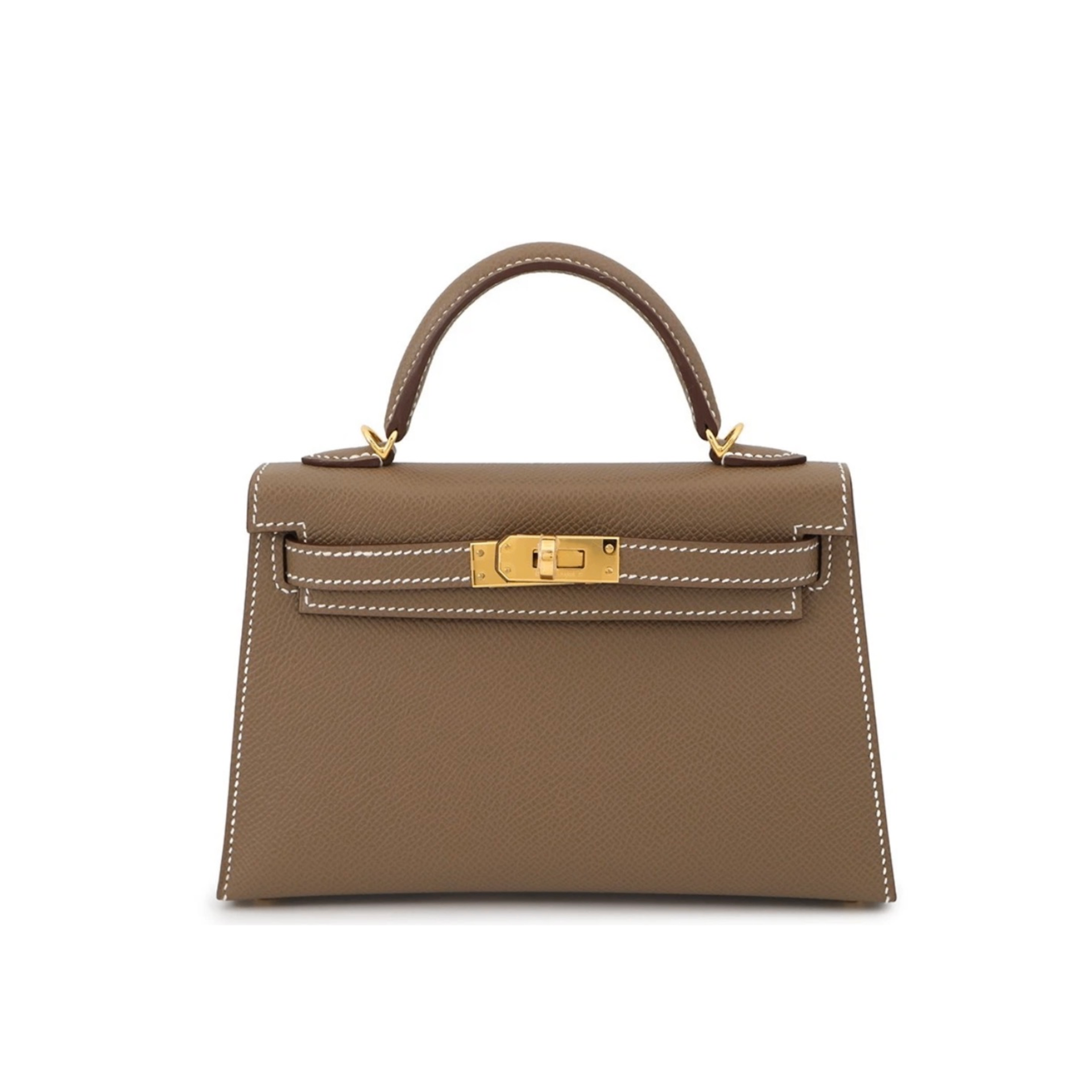 Hermes Kelly 20 Mini Etoupe Epsom GHW
