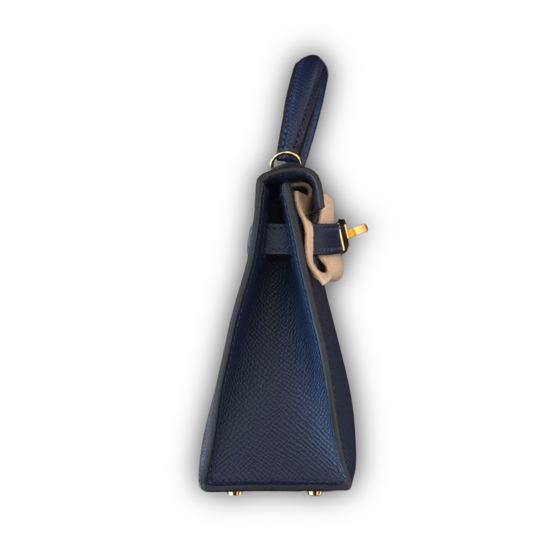 Hermes Kelly Mini 20 Bleu Nuit Epsom GHW — view 2